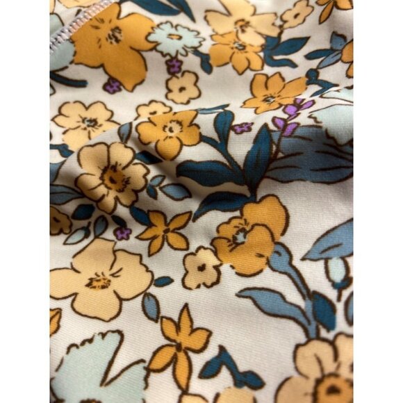 **CUPSHE** One Piece Swimsuit Mock Neck Zipper Short Sleeve Medium NWT - Picture 8 of 12